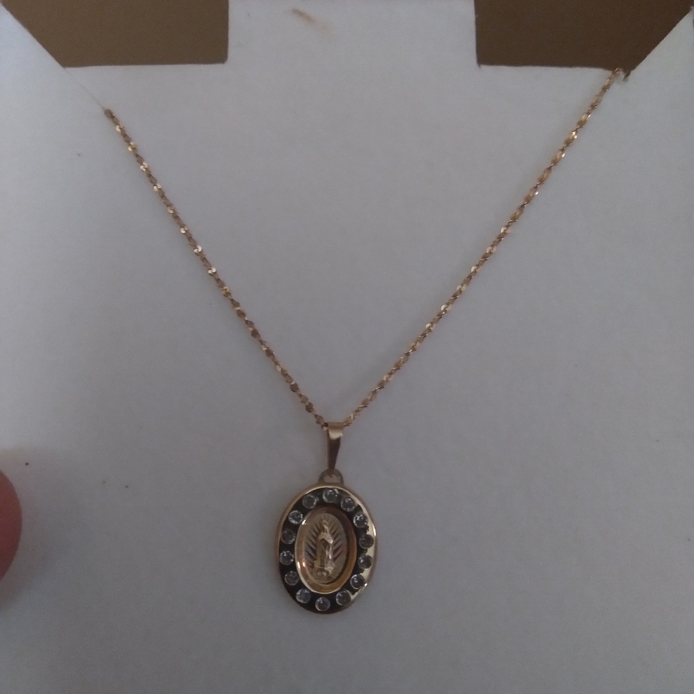 10k yellow gold baby/ childs necklace
